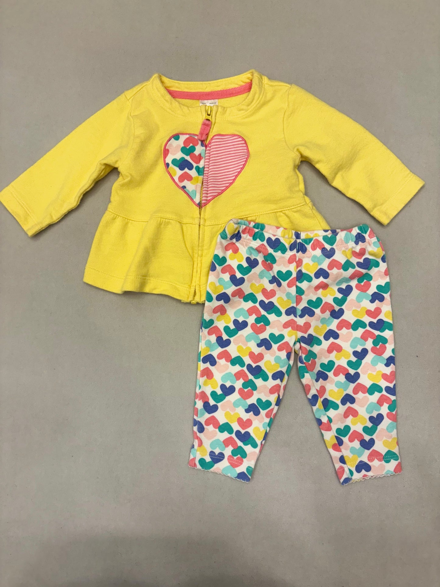 Carters Yellow 2 piece set