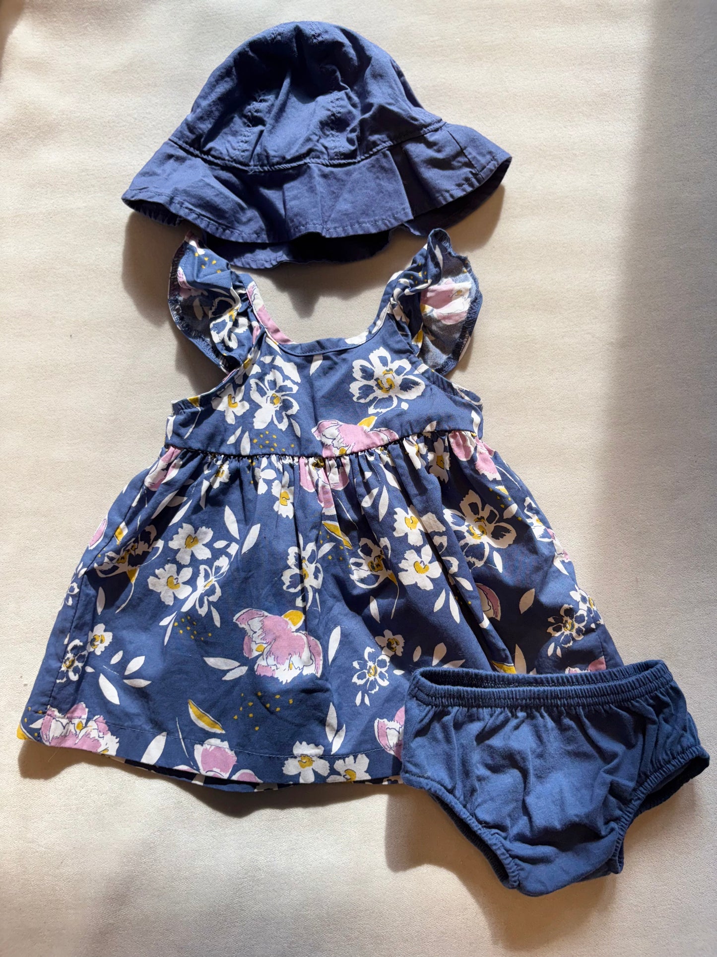Carters 3mo 3 piece floral set